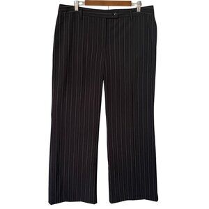Attention Black Pinstriped Dress Pants Size 16